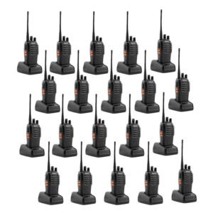 BAOFENG BF-888S 5W Handheld Walkie Talkies 20-Pack with Batteries and Chargers 2-4 KM Range