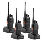 BAOFENG BF-888S 5W Handheld Walkie Talkies 4-Pack Battery and Charger Included 2-4 KM Range