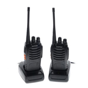 BAOFENG BF-888S 5W Handheld Walkie Talkies 2-Pack with Batteries and Chargers 2-4 KM Range