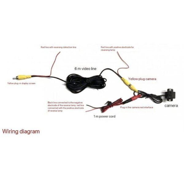 CRONY BRC-600 Rear License Plate Mounted Car Backup Camera For Reversing Safety Assistance - Image 5