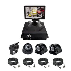 C-1004 4 Channel 1080P AHD Mobile Vehicle DVR Kit H.264 Car Video Recorder System