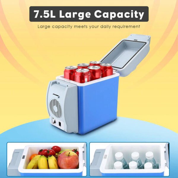 CRONY 7.5L Dual Function Mini Car Fridge With Warmer For Food And Beverage Storage - Image 2
