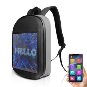 CRONY LED Fashion Display Backpack Smart Waterproof Laptop Bag Creative Gift B001