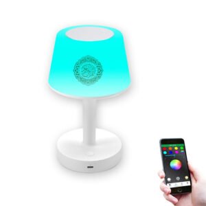 CRONY SQ-917 Digital Quran Speaker Table Lamp for Kids with Remote Control Night Light and Quran Player