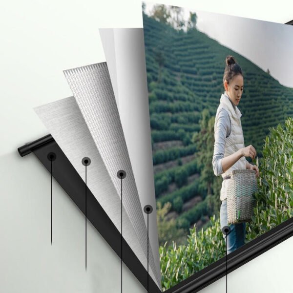CRONY 100 Inch Portable Foldable Projector Screen with Stand Fabric Movie Projection Screen - Image 4