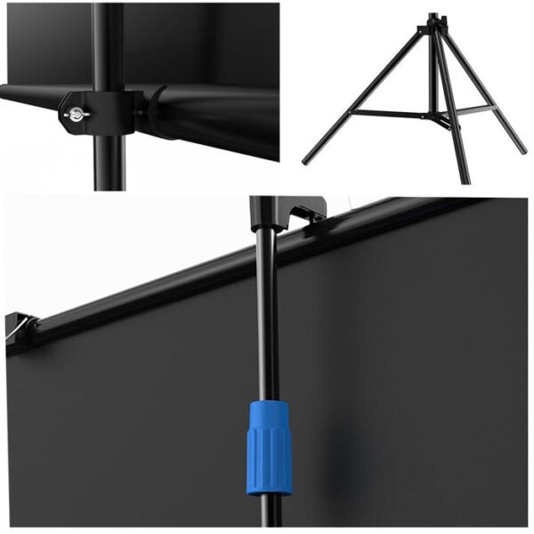 CRONY 100 Inch Portable Foldable Projector Screen with Stand Fabric Movie Projection Screen - Image 7