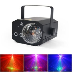 CRONY RGB Laser Magic Ball with 16 Patterns and Remote Control for DJ Disco