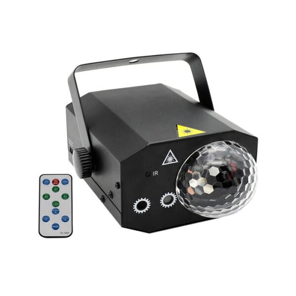 CRONY RGB Laser Magic Ball with 16 Patterns and Remote Control for DJ Disco - Image 2