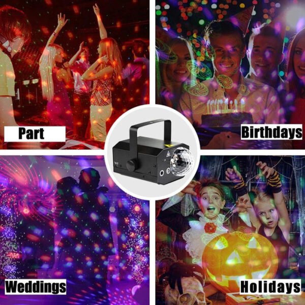 CRONY RGB Laser Magic Ball with 16 Patterns and Remote Control for DJ Disco - Image 6