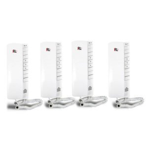CRONY 4-Way Intercom Audio Doorphone System with Loud Clear Voice Doorbell Kit Easy Installation RL-0004