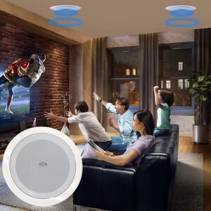 CRONY 505A Stereo Ceiling Speaker High-Quality Audio System for Indoor Use