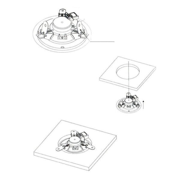 CRONY 505A Stereo Ceiling Speaker High-Quality Audio System for Indoor Use - Image 4