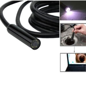 CRONY 5M USB Waterproof Endoscope Inspection Camera with 9mm Lens Diameter Black