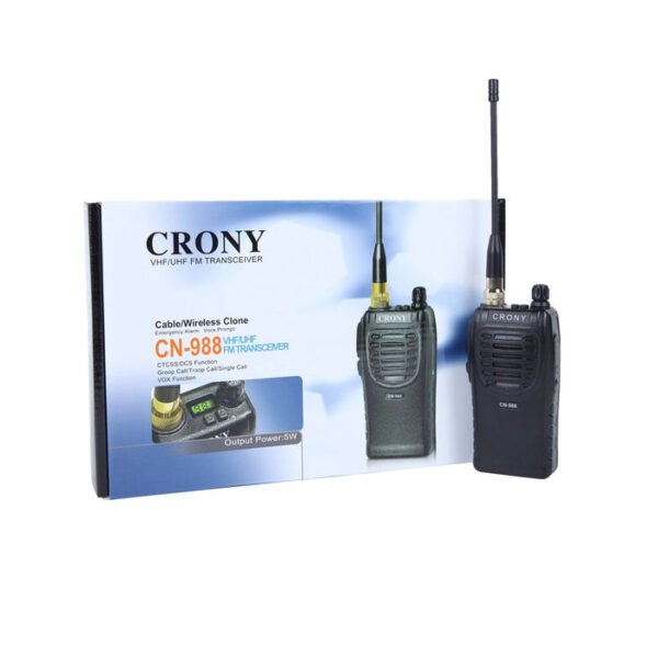 CRONY 5W CN-988 Long Distance UHF/VHF Two-Way Handheld Walkie Talkies Range 5-8 KM - Image 2
