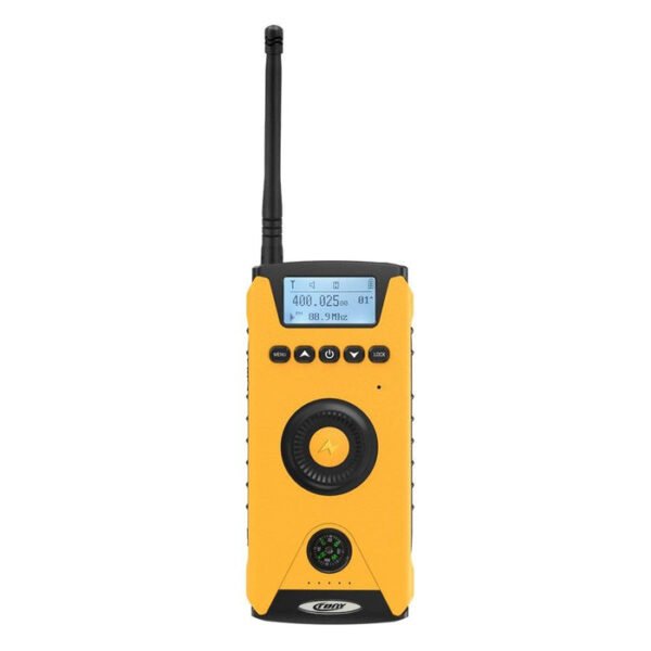 CRONY 5W CY-919 Rechargeable Solar Charging Flashlight Two-Way Portable Walkie Talkie