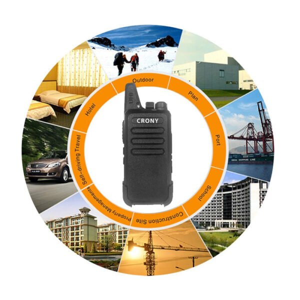 CRONY 5W F6Smart Professional FM Walkie Talkie Transceiver Range 1-3 KM - Image 3