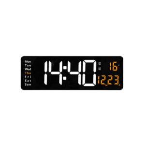CRONY 6626 Large Screen LED Digital Wall-Mounted Electronic Clock for Living Room