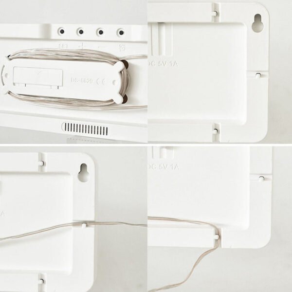 CRONY 6629 LED Electronic Alarm Clock with Remote Control Temperature Week and Calendar Display - Image 7