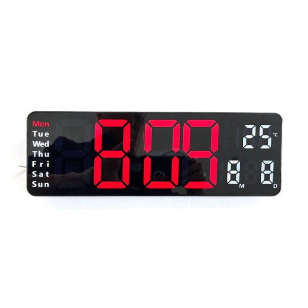 CRONY 6629 LED Electronic Alarm Clock with Remote Control Temperature Week and Calendar Display - Image 10