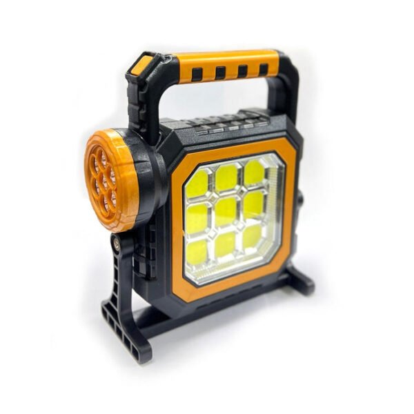 CRONY Solar Rechargeable COB LED Flashlight with 7 LEDs