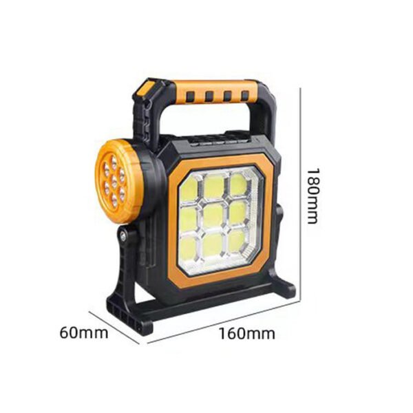 CRONY Solar Rechargeable COB LED Flashlight with 7 LEDs - Image 8