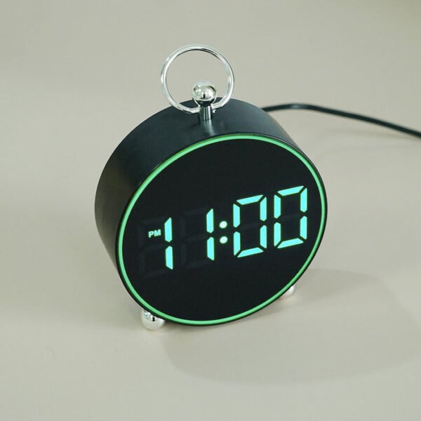 CRONY 8025 Electronic Clock Date Temperature Display with Voice-Activated LED Digital Table Clock - Image 5