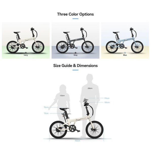 CRONY ADO Long Range Folding Electric Bike With 100KM Endurance And Powerful Motor System - Image 3