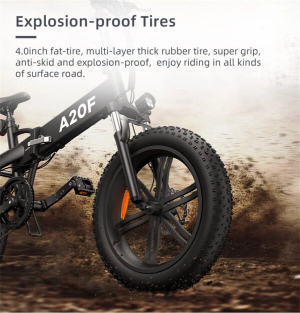 CRONY ADO Electric Folding Bike With 70KM Range Lightweight Frame And Long Endurance Ride - Image 6