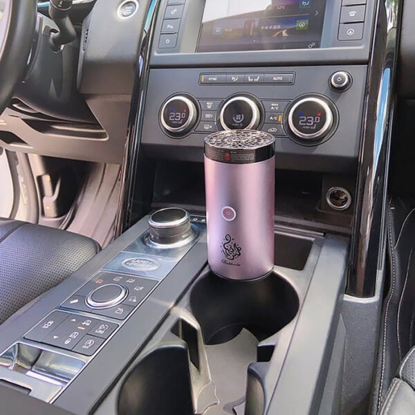 CRONY B50 Car Bukhoor USB Type-C Power Rechargeable Bakhoor Incense Burner Rose Gold - Image 5