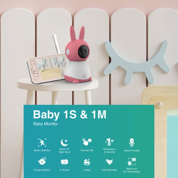 CRONY Baby 1TM-1MN 5 Inch LCD Video Calling Baby Monitor with Camera - Image 16