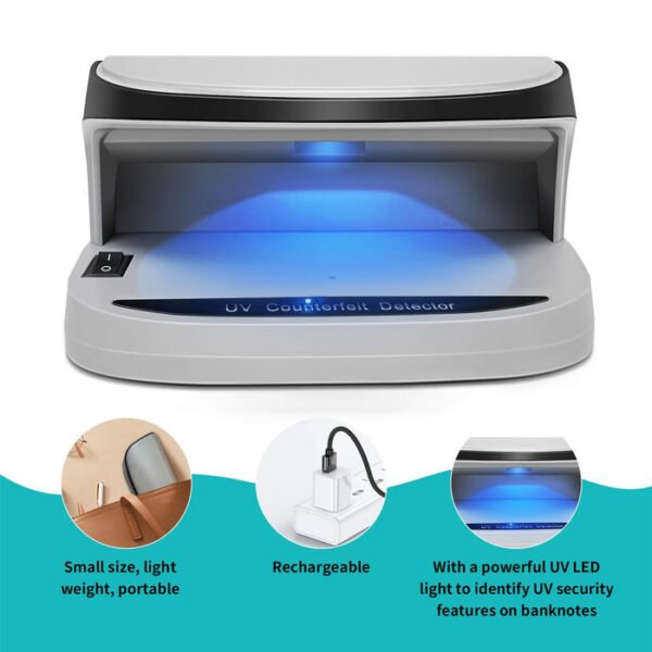 CRONY AL-09 Mini UV Counterfeit Money Detector Portable Scanner with UV Light - Image 13