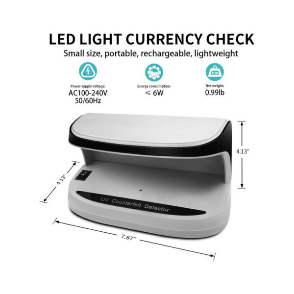 CRONY AL-09 Mini UV Counterfeit Money Detector Portable Scanner with UV Light - Image 9