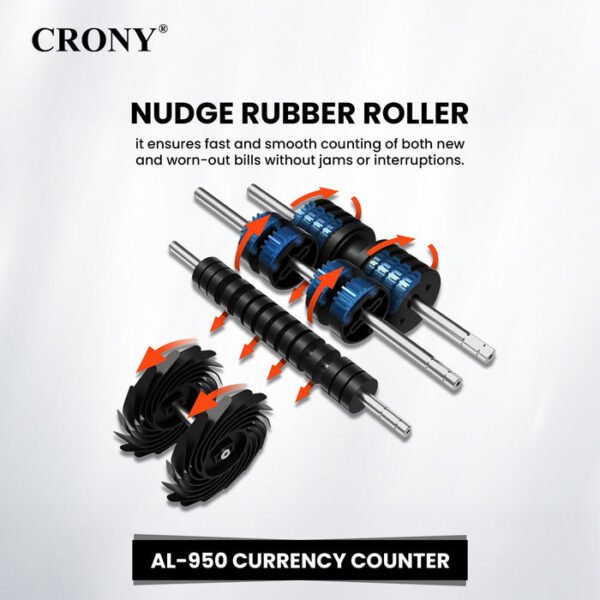 CRONY AL-950 Multi-Currency Banknote Verifier Money Sorter Portable Pocket Counter - Image 14