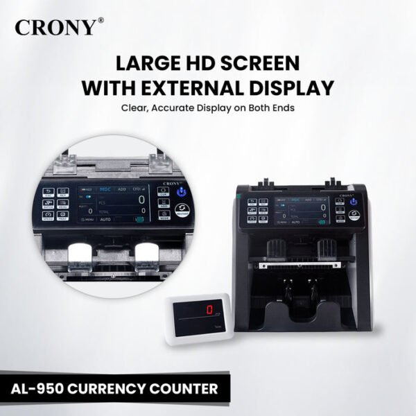 CRONY AL-950 Multi-Currency Banknote Verifier Money Sorter Portable Pocket Counter - Image 16