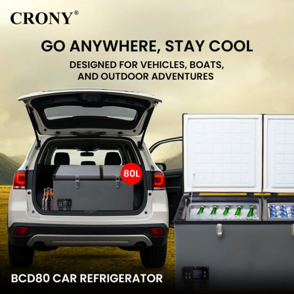 CRONY 80L RV Car Freezer With LCD Control And Temperature Range For Outdoor Adventures - Image 14
