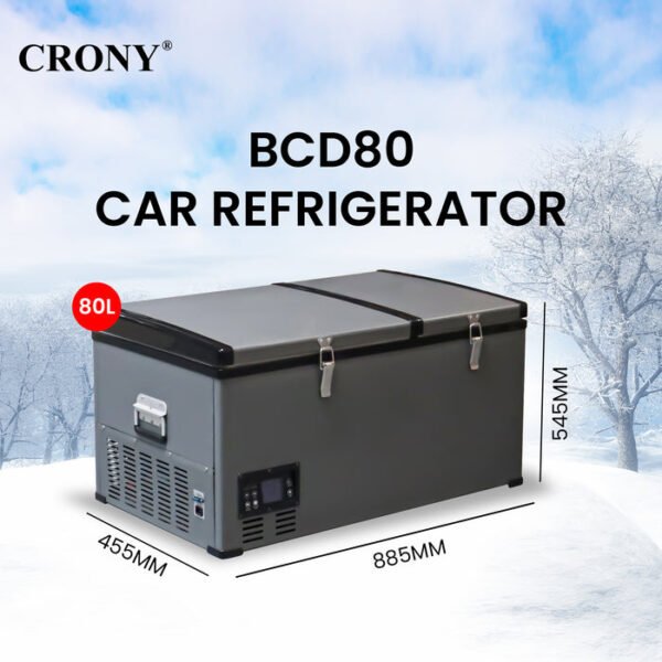 CRONY 80L RV Car Freezer With LCD Control And Temperature Range For Outdoor Adventures - Image 8