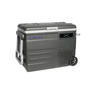 CRONY 45L Dual Use Car Refrigerator With LED Panel And Freezer Function On Wheels