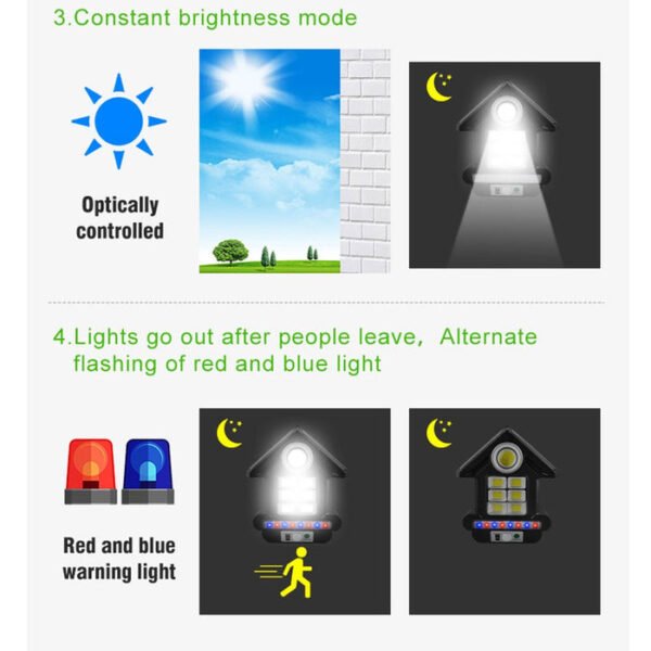 CRONY CL-S180 Solar Induction LED Street Lamp IP67 Waterproof Outdoor Light with Remote Control - Image 8
