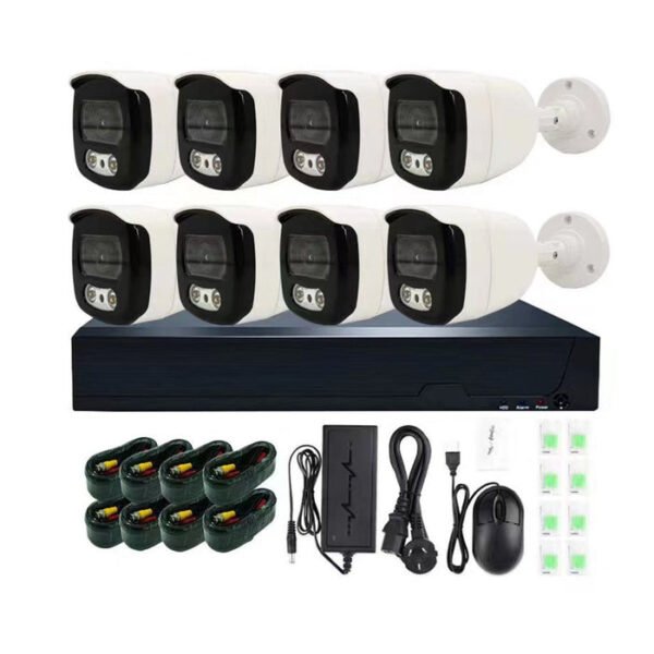 CRONY 8CH Full HD Outdoor Waterproof CCTV Camera DVR Kit Combo