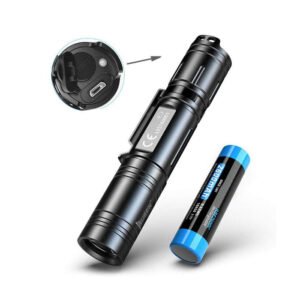 CRONY LED Flashlight 1200 Lumens USB Rechargeable Waterproof Torch IPX8