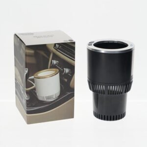 Crony PT-C301 BG Vehicle Cup Holder – Auto Heating & Cooling for Travel Beverages