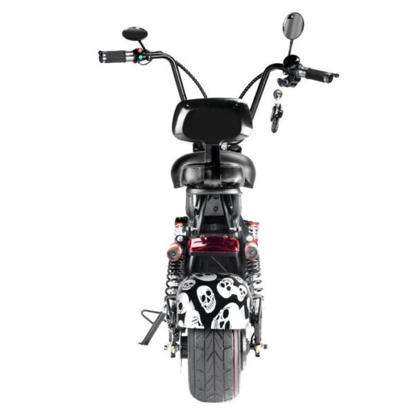 CRONY Adult Two Seat Electric Scooter With Wide Tires And Eye-Catching Red Design - Image 6