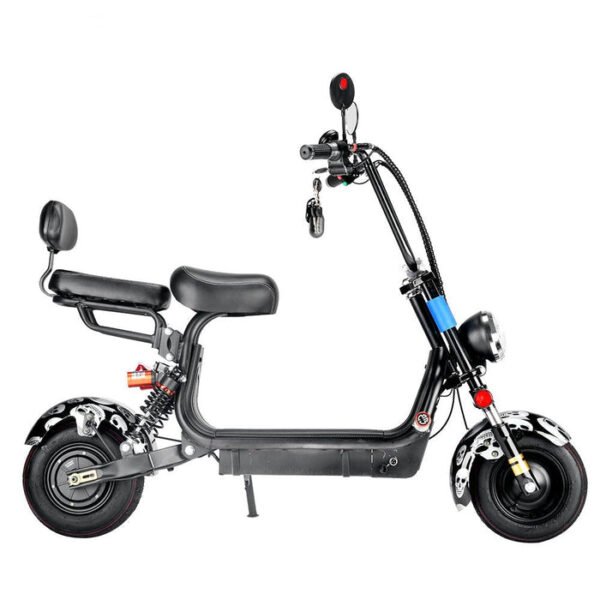 CRONY Adult Two Seat Electric Scooter With Wide Tires And Eye-Catching Red Design - Image 8