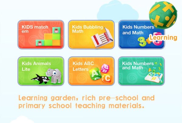 P06 7-Inch Android Kids Tablet with SIM Slot Karaoke Video Learning Educational Toy - Red - Image 14
