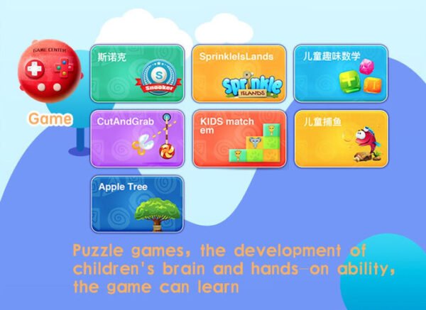 P06 7-Inch Android Kids Tablet with SIM Slot Karaoke Video Learning Educational Toy - Red - Image 5
