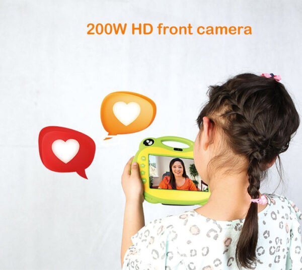 P06 7-Inch Android Kids Tablet with SIM Slot Karaoke Video Learning Educational Toy - Red - Image 10