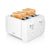Saachi 4-Slice Toaster – Wide Slots, Adjustable Browning, White Finish