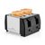 Saachi 4-Slice Toaster – Adjustable Browning, Cancel Button, Sleek Black Finish