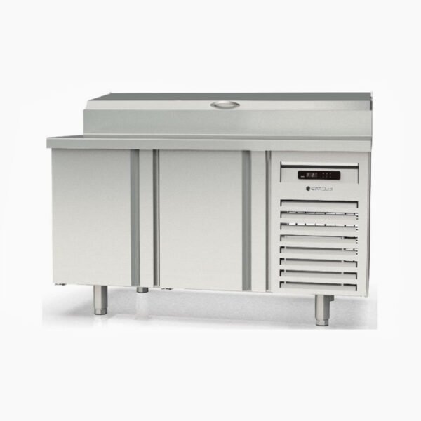 CORECO GN 1/1 Refrigerated Counter – Compact Salad Prep Unit with Fixed Top Rail