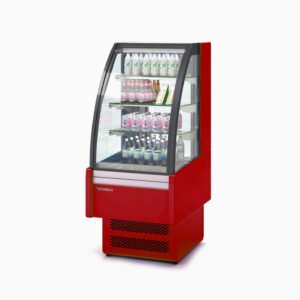 CORECO Mixed Display Unit – Refrigerated Snack Showcase with Open Front Merchandising Access